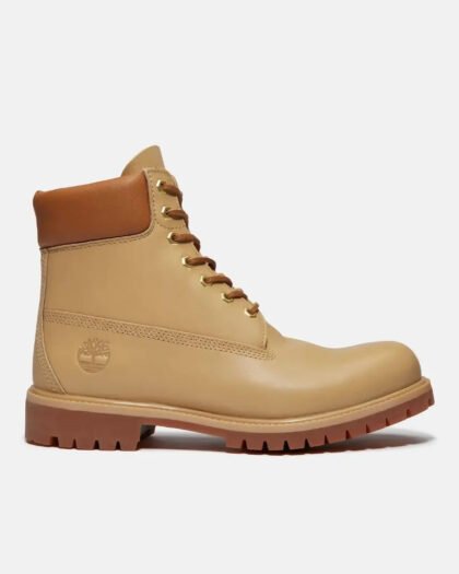 Timberland Premium 6 In Lace Waterproof Medium Beige Full Grain