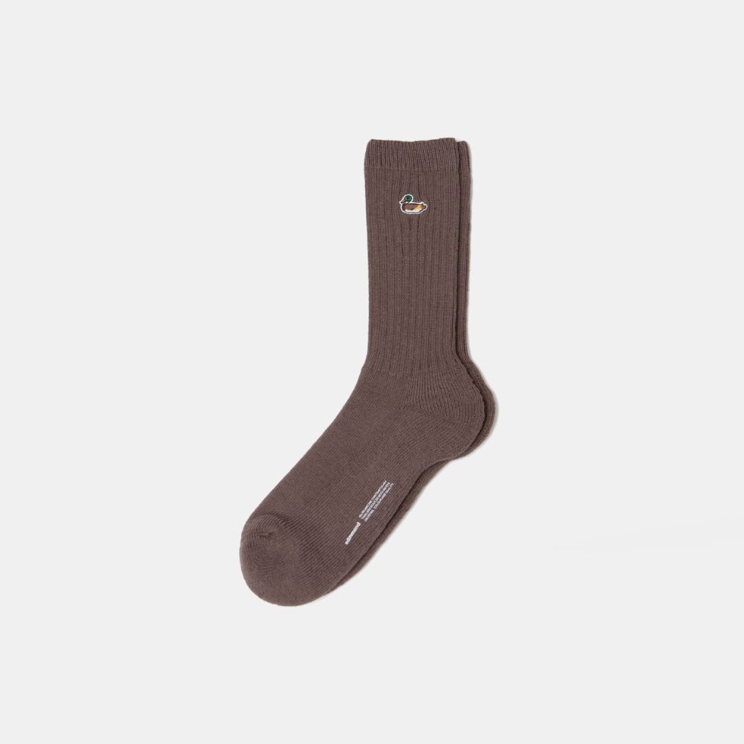 Edmmond Studios Duck Socks Plain Chocolate