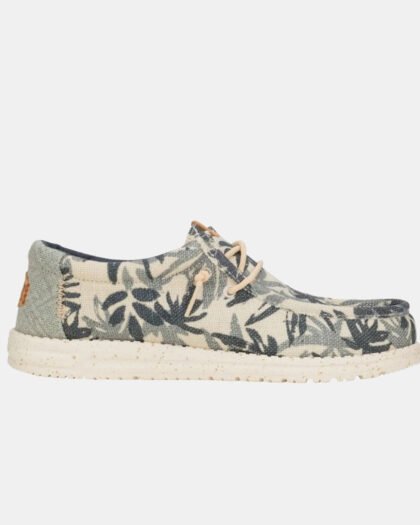 Hey Dude Wally Palm Jute Egret & Cloud Blue
