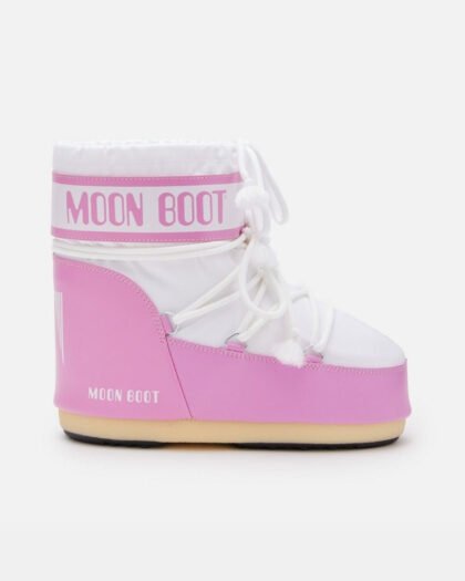 Moon Boot Icon Low Nylon Pink White