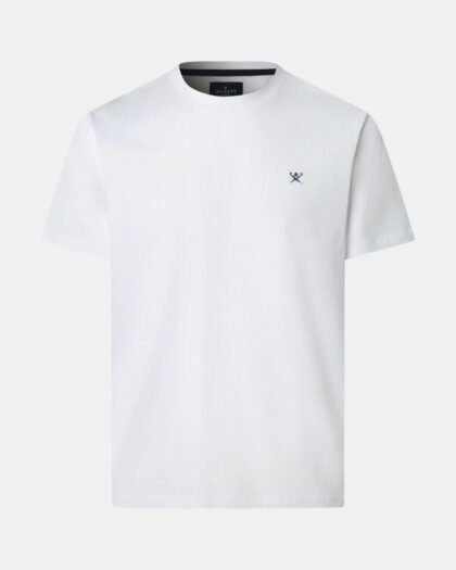Hackett London Ss Logo Tee Optic White