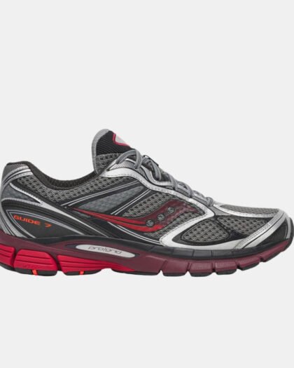 Saucony ProGrid Guide 7 Silver & Maroon