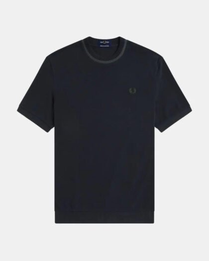 Fred Perry Crew Neck Piqué T-Shirt Navy