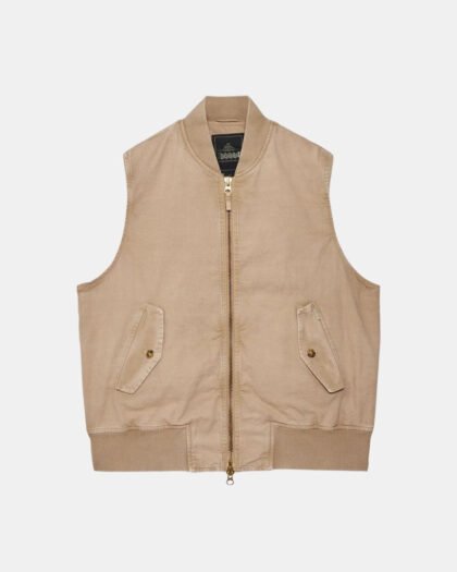 Baracuta Canvas Vest British Khaki