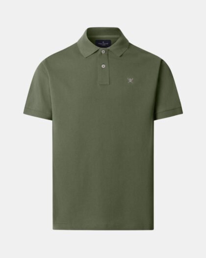 Hackett London Slim Fit Logo Stone Green