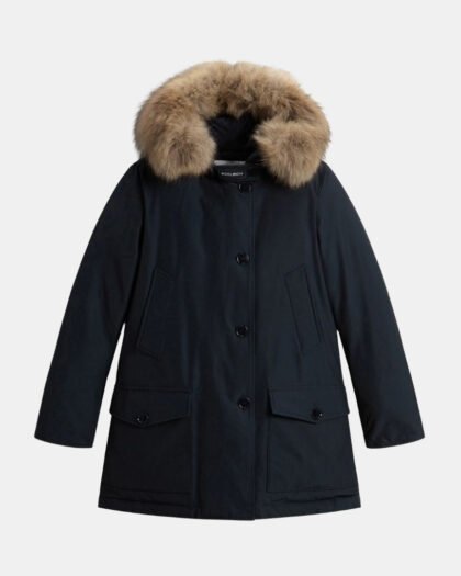 Woolrich Artic Parka Ramar Cloth Detachable Fur Women's Dark Navy