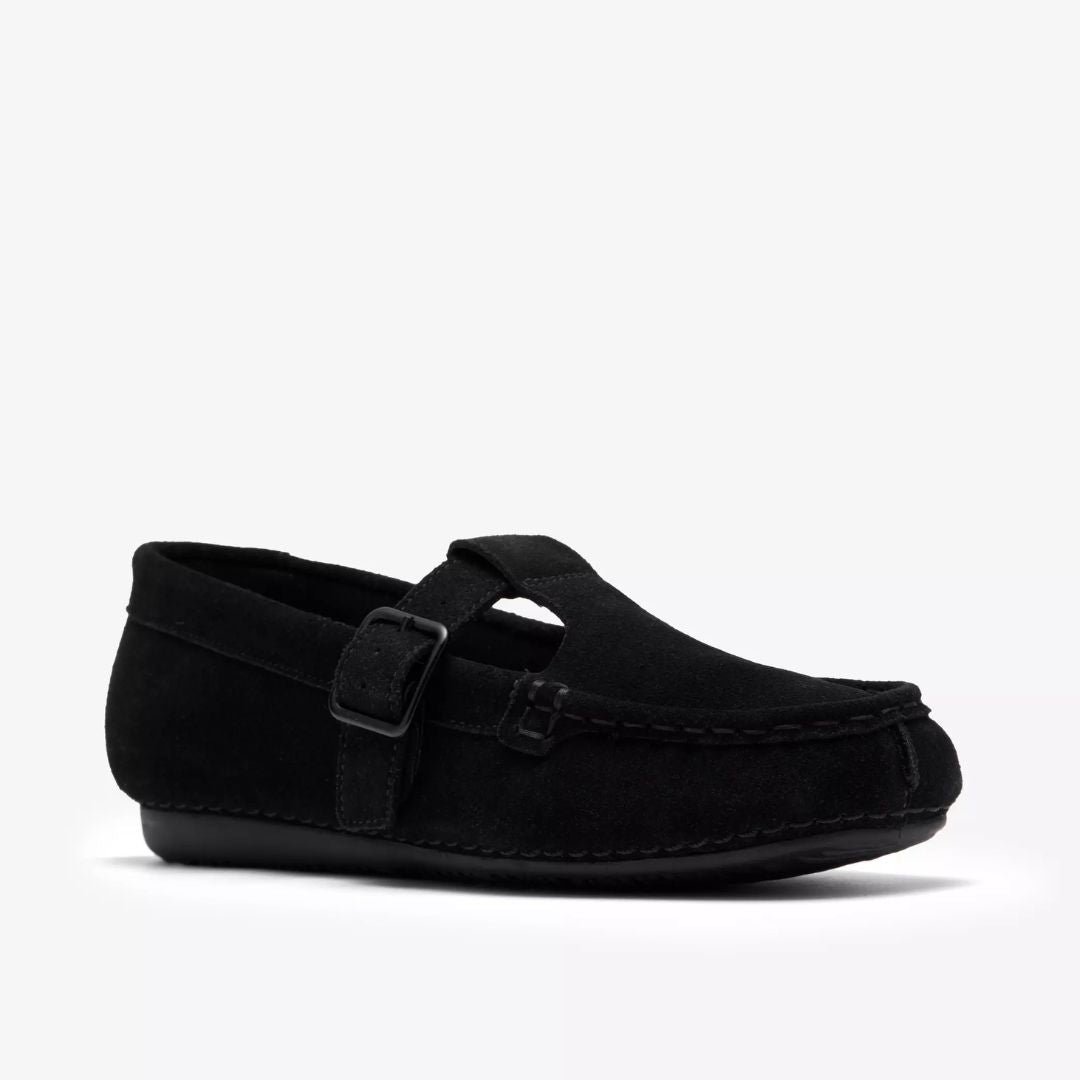Clarks Freckle T Bar Women's Black Suede - Image 3