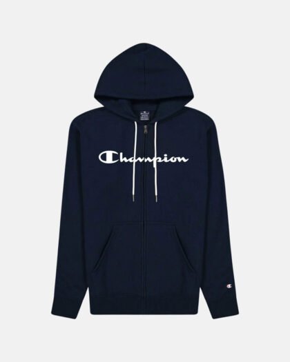 Champion Hoodie Full Zip Sweatshirt 217929 Navy