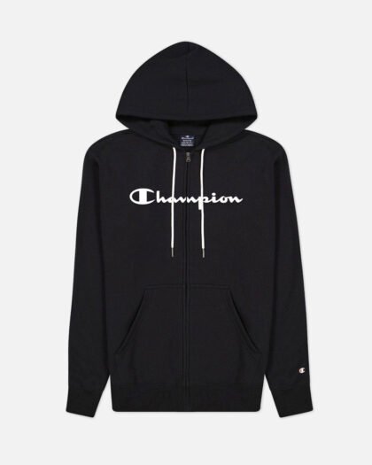 Champion Hoodie Full Zip Sweatshirt 217929 Black