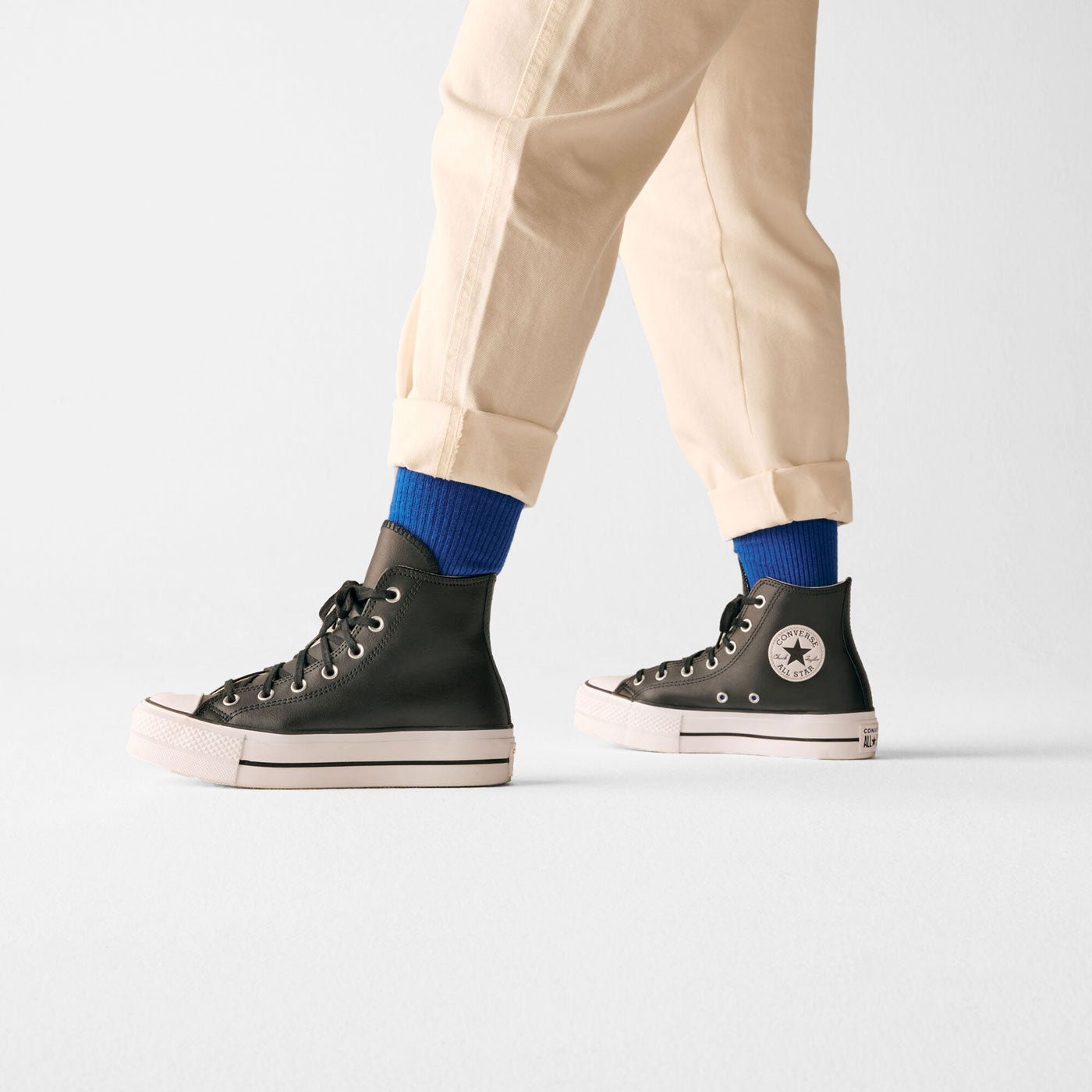 Converse Chuck Taylor All Star Platform Leather Black - Image 9