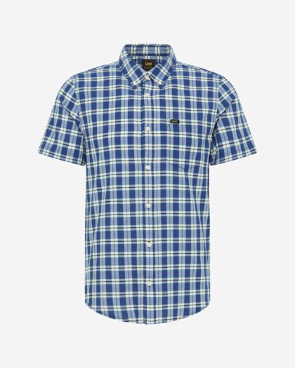 Lee Short Sleeve Button Down Shirt in Anthem Blue