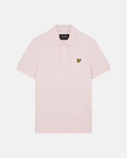 Lyle & Scott Plain Polo Shirt Light Pink