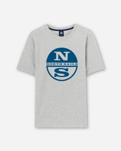North Sails SS T-Shirt W/Graphic - Grey Melange