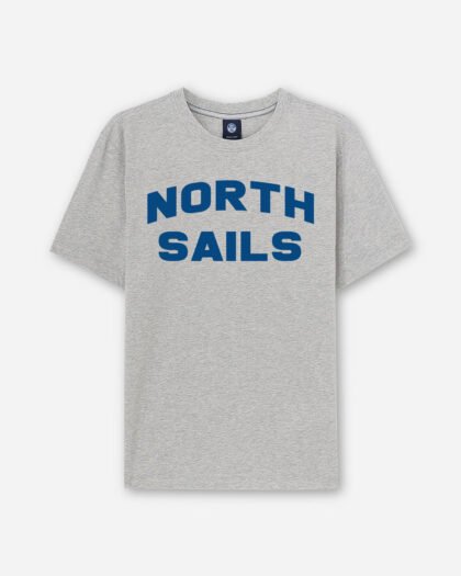 North Sails SS T-Shirt W/Graphic - Grey Melange