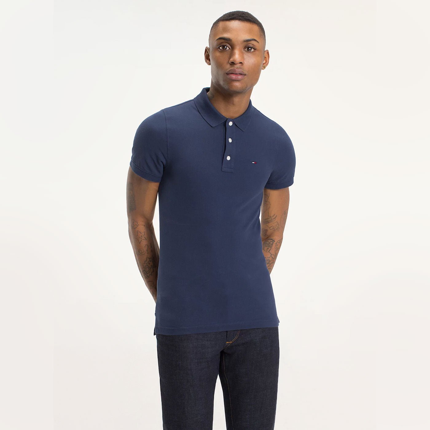 Tommy Hilfiger Polo Original Slim Piqué Black Iris - Image 2