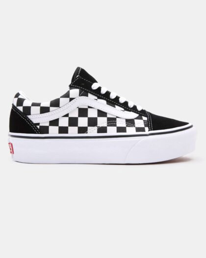 Vans Old Skool  Plataform Checkerboard Black True White