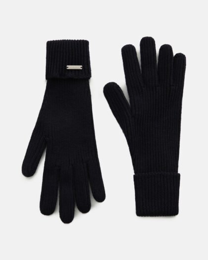 Woolrich Logo Gloves Women's Melton Blue