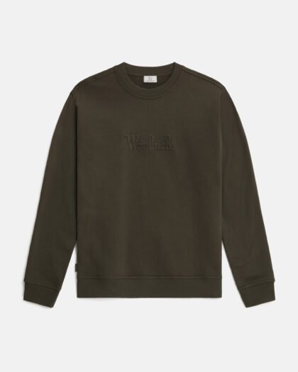 Woolrich Luxury Fleece Crewneck Dark Green