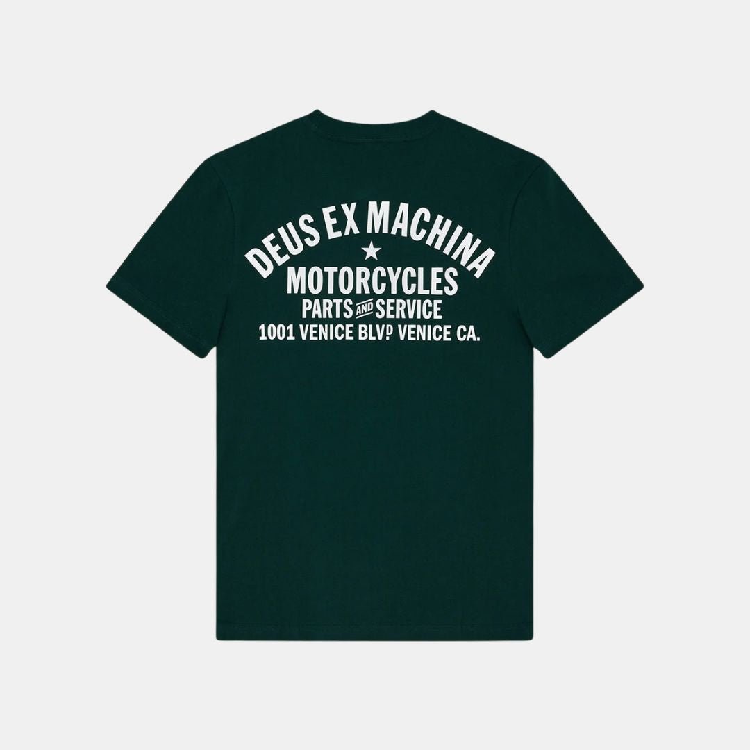Deus Ex Machina Venice Address Tee Racing Green - Image 2