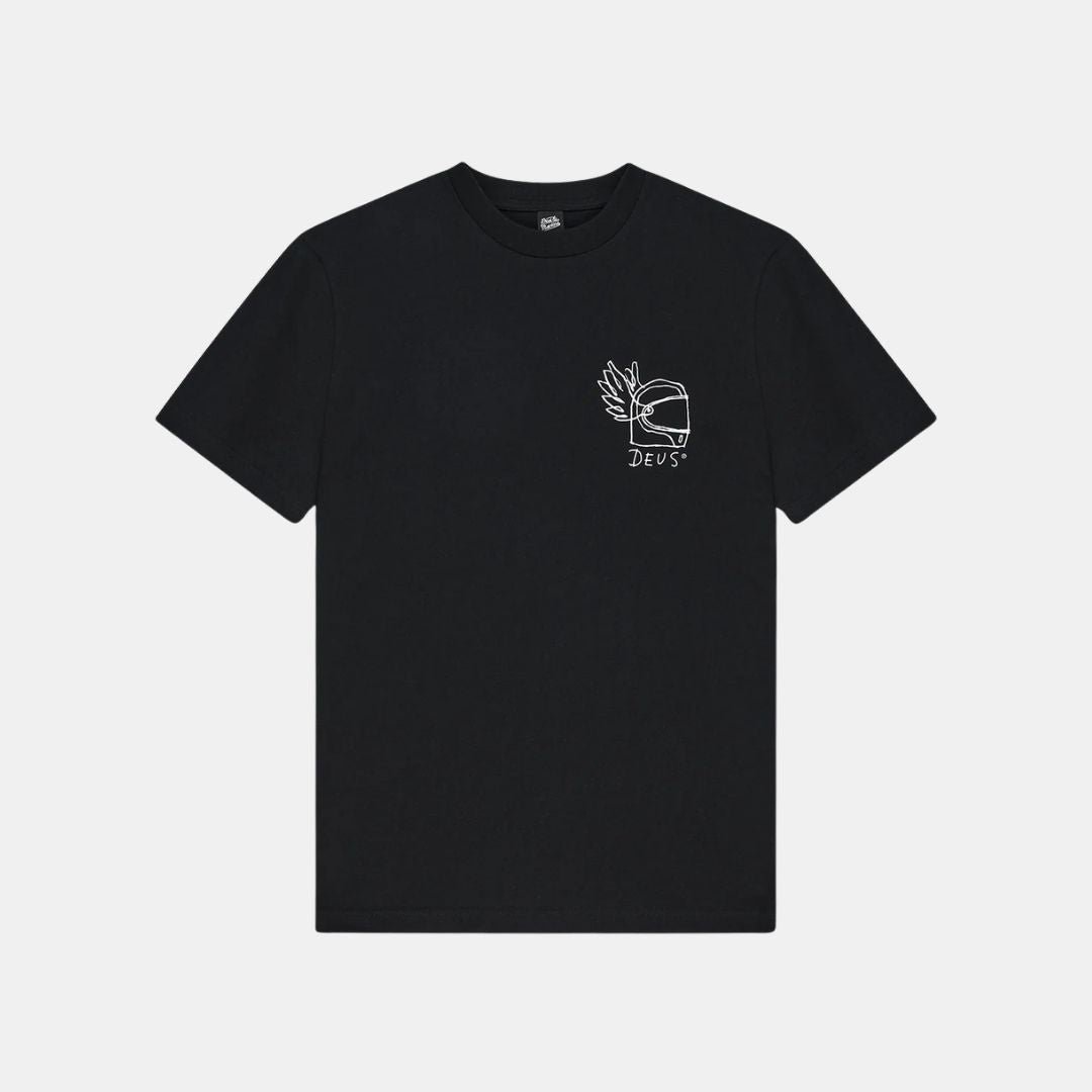 Deus Ex Machina Harajuku Helmet Tee Black - Image 2