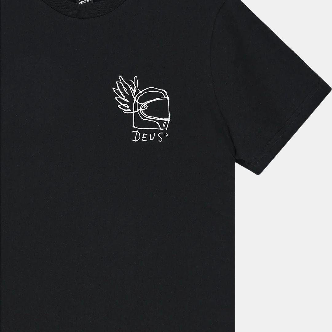 Deus Ex Machina Harajuku Helmet Tee Black - Image 3