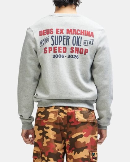 Deus Ex Machina Chessboxin Crew Grey Marlie