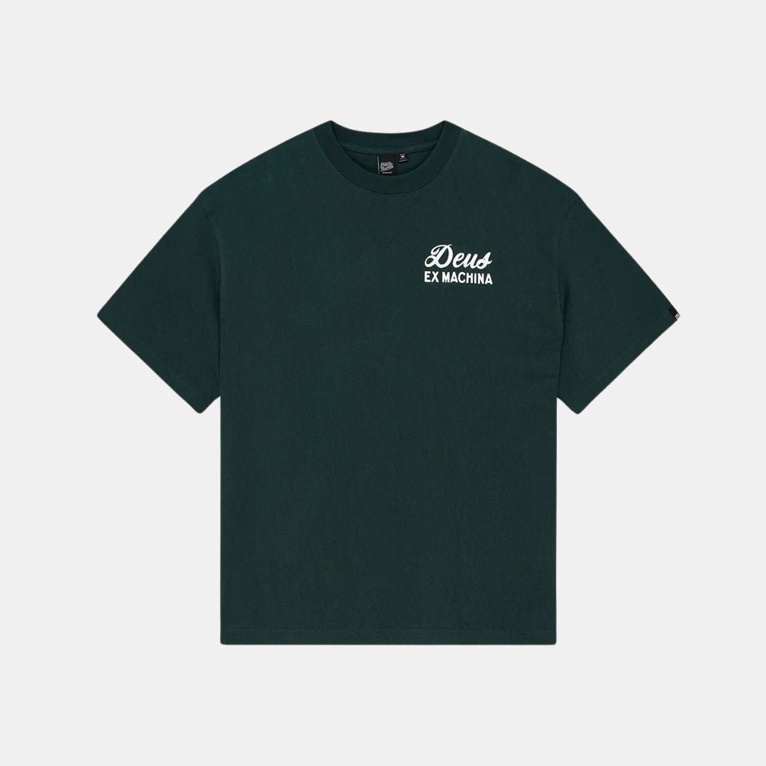 Deus Ex Machina Biarritz Sign Tee Racing Green - Image 2
