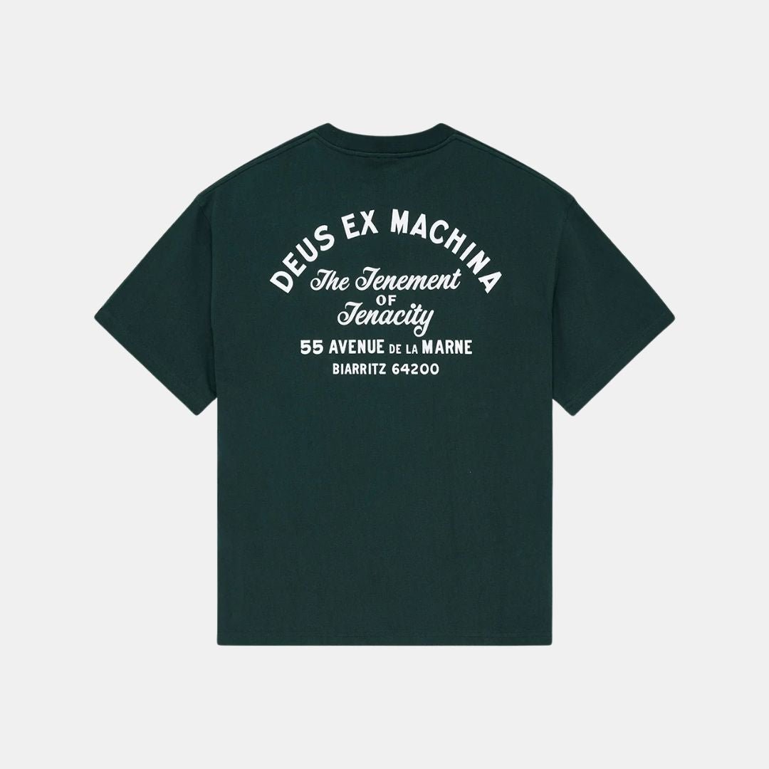 Deus Ex Machina Biarritz Sign Tee Racing Green