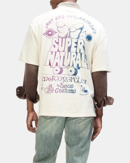 Deus Ex Machina Temple Torque Os Tee Dirty White