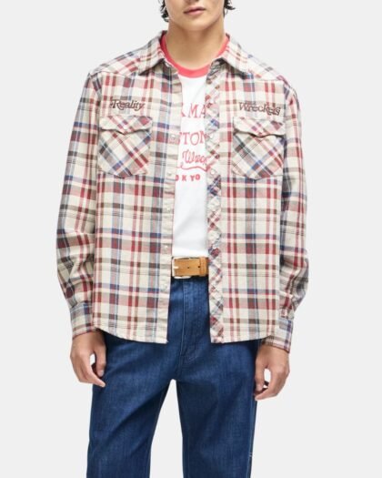 Deus Ex Machina Reality Wreckers Check Shirt Natural Check