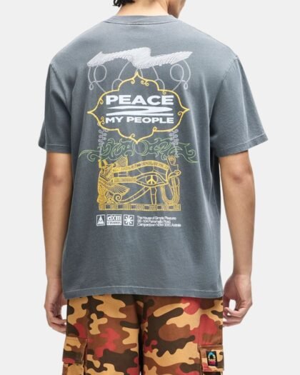 Deus Ex Machina Easy Peacey Tee  Anthracite
