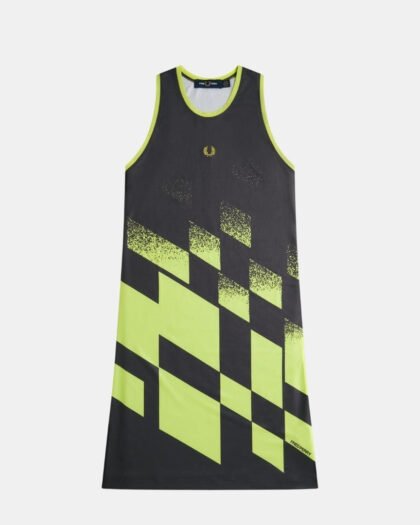 Fred Perry Tennis Printed Dress Anchor Grey