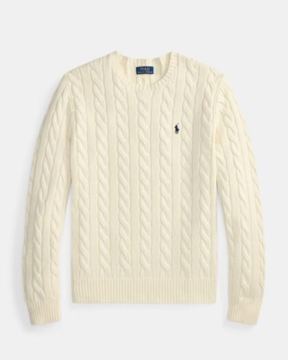 Polo Ralph Lauren Cable-Knit Cotton Jumper Andover Cream