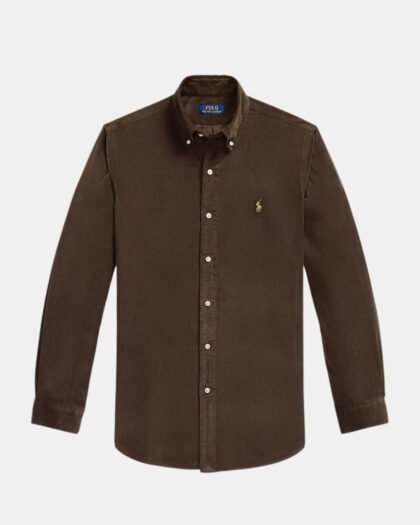 Polo Ralph Lauren Custom Fit Corduroy Shirt Brown
