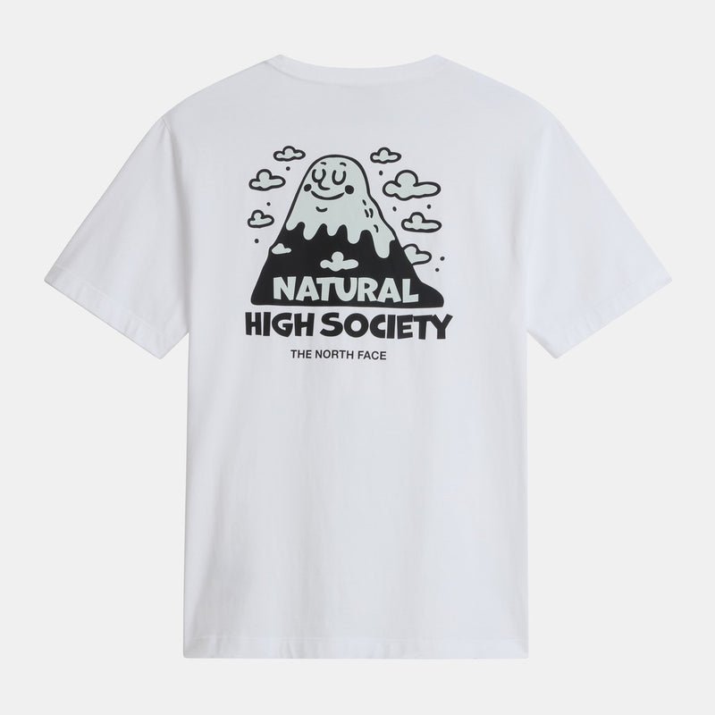 The North Face U Nat High Society Rlx Ss Tee-Graphic Tnf White - Image 2