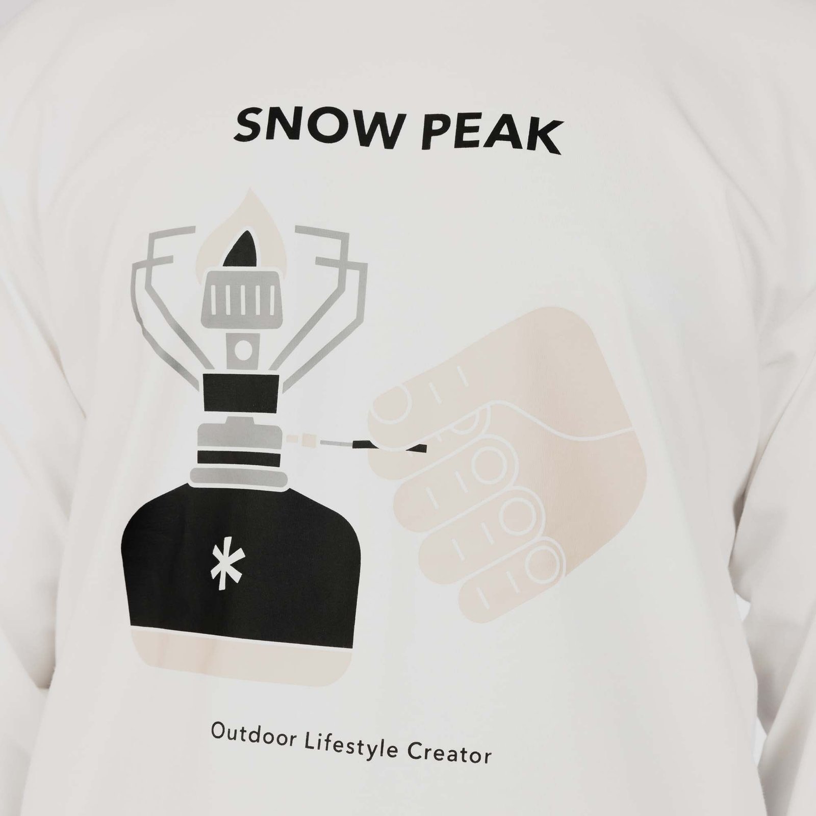 Snow Peak Camping Graphic T-Shirt Off White - Image 3