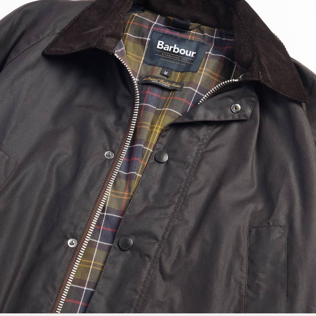 Barbour Ashby Wax Jacket Rustic - Image 3