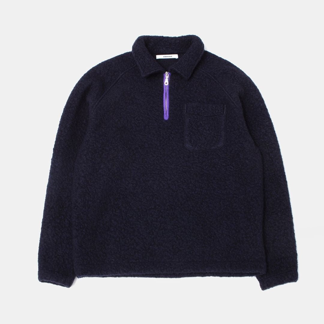 Edmmond Studios Unconventional Zip Logo Plain Navy