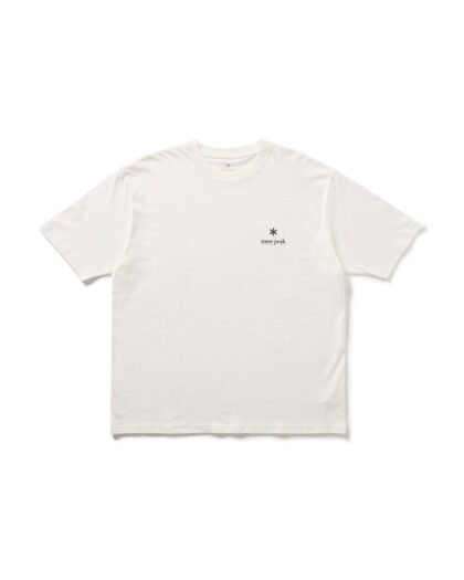 Snow Peak Soft Cotton Relaxed Logo T-Shirt Off White