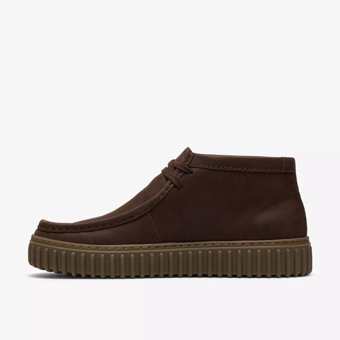 Clarks Torhill Hi Men's Dark Brown Leather - Image 2