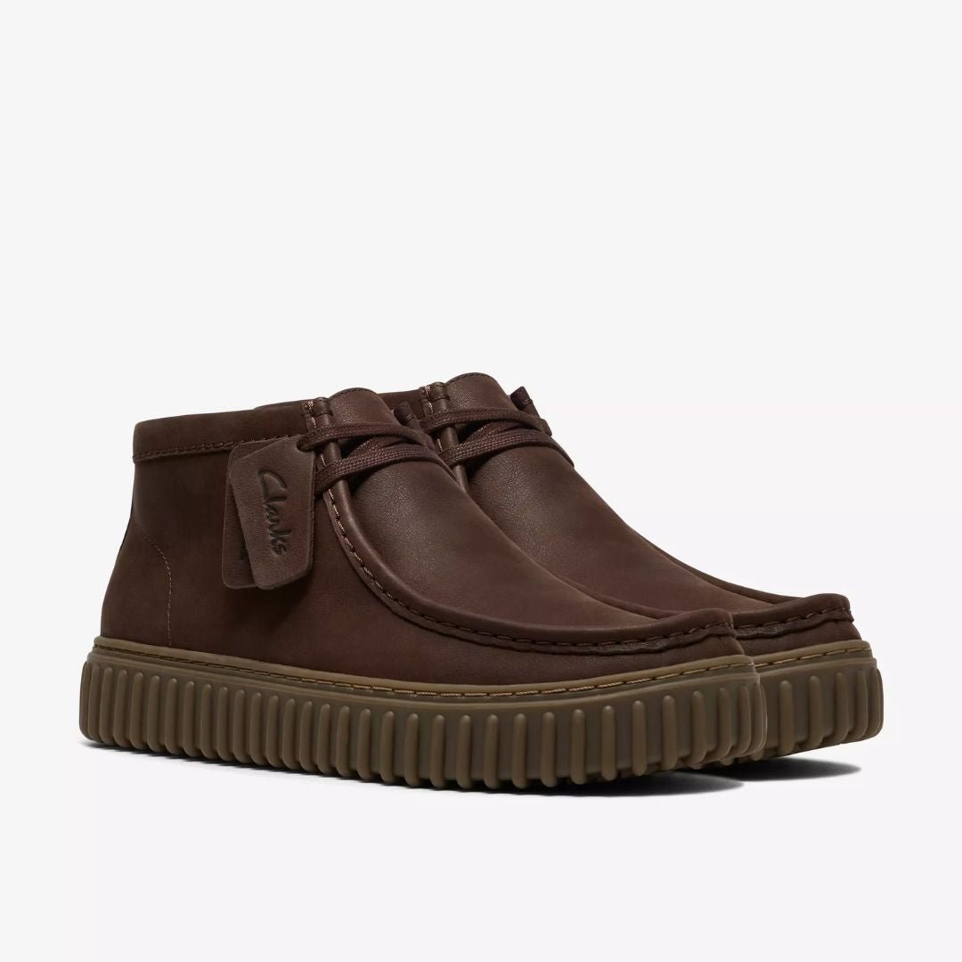 Clarks Torhill Hi Men's Dark Brown Leather - Image 3