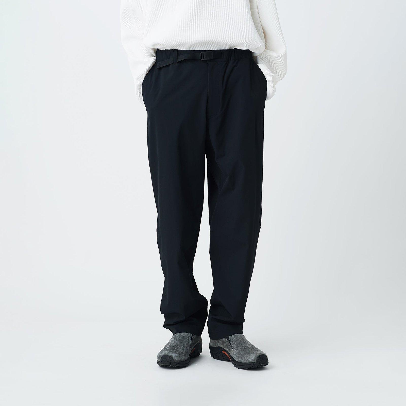 Snow Peak Water-Repellent Stretch Trekking Pants Black - Image 3