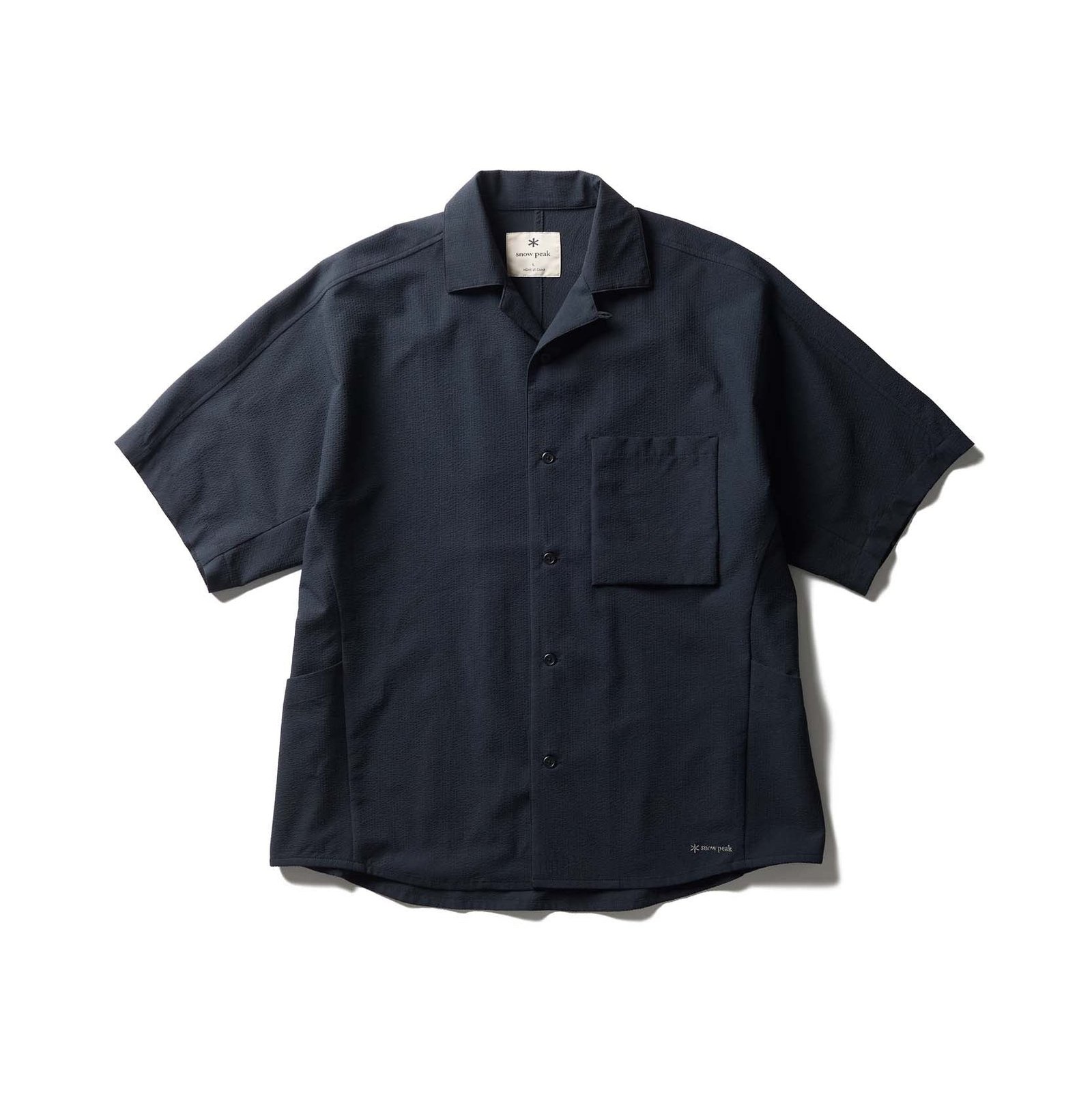 Snow Peak Airo Short Sleeve Shirt Black