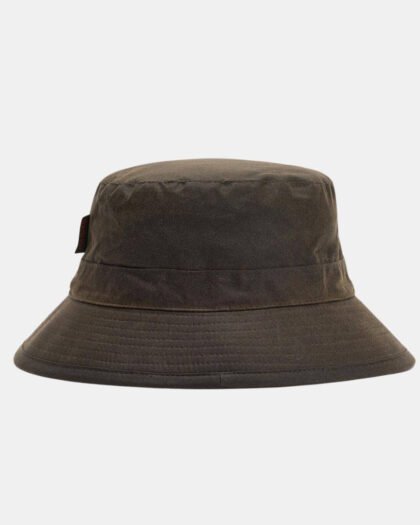 Barbour Wax Bucket Hat Olive