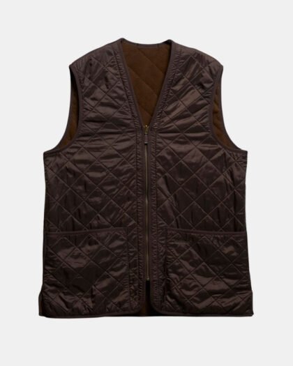Barbour Polarquilt Waistcoat-Zip Bark