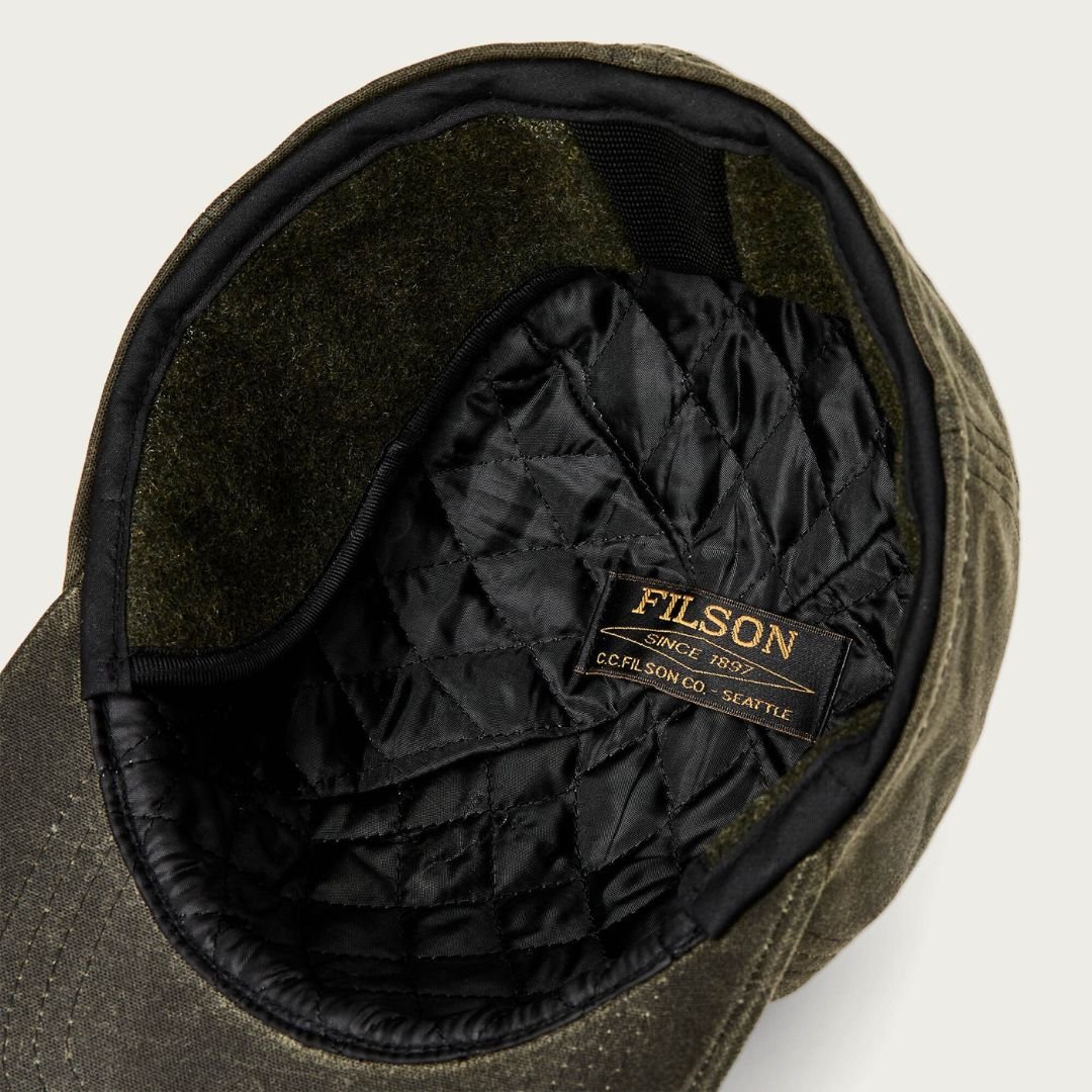 Filson Insulated Tin Cloth Cap Otter Green - Image 3