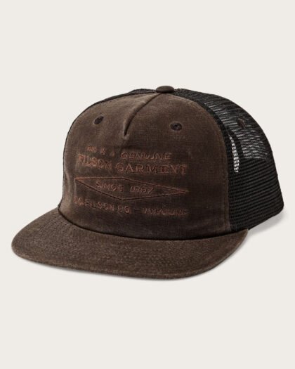 Filson Diamond Graphic Trucker Mesh Cap Brown
