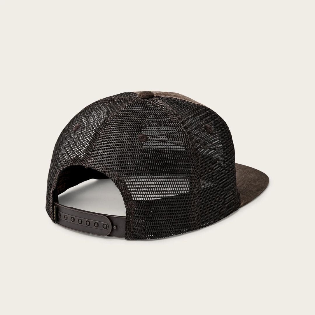 Filson Diamond Graphic Trucker Mesh Cap Brown - Image 2