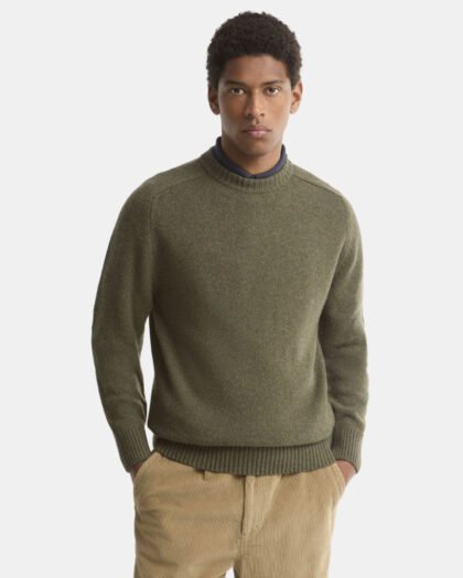 Barbour Newtown Crew Neck Olive