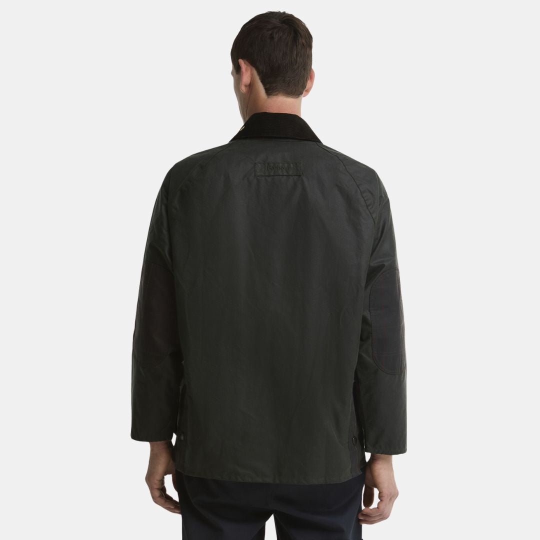 Barbour Icons Patch Bedale Wax Sage - Image 3